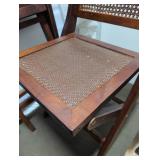 World Market Cane Folding Chairs Set