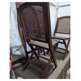 World Market Cane Folding Chairs Set