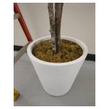 Artificial Ficus Tree in White Planter 6ft Decor