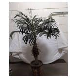 Artificial Palm Tree in Woven Basket