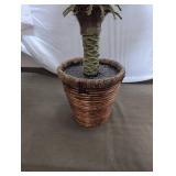 Artificial Palm Tree in Woven Basket