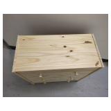 Wooden Chest of Drawers Natural Finish Filled with Turkish Towels