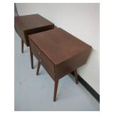 Mid-Century Modern Wooden Side Tables Set