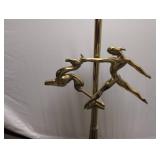Brass Art Deco Torchiere Lamp