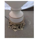 Vintage Gold Accented Table Lamps Pair