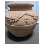 Decorative Terracotta Floral Pots Pair