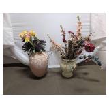 Pair of Decorative Floral Vases
