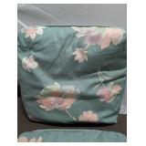 Reversible Floral Chair Cushions Set