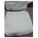 Reversible Floral Chair Cushions Set