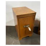 Pair of Vintage Wooden Side Tables with Storage