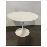 Round Tulip Style Dining Table - White