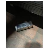 Modern Two-Door White and Wood Grain Storage Cabinet