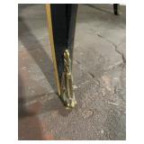 Drexel Ornate Black and Gold Inlaid Side Table