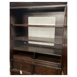 Ralph Lauren 80" Tall Wooden Wardrobe with Shelves and Drawers