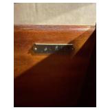 Ralph Lauren 80" Tall Wooden Wardrobe with Shelves and Drawers