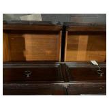 Ralph Lauren 80" Tall Wooden Wardrobe with Shelves and Drawers