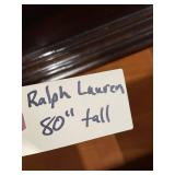 Ralph Lauren 80" Tall Wooden Wardrobe with Shelves and Drawers