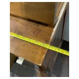 Vintage Oak Secretary Desk with Intricate Carvings