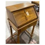 Vintage Wooden Writing Desk with Foldable Top