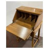 Vintage Wooden Writing Desk with Foldable Top
