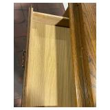 Vintage Wooden Writing Desk with Foldable Top