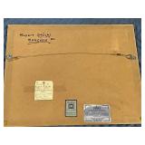 Framed Signed Print by  Rupert Stockl, Munich 1982