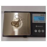 Vintage Sterling Silver Filigree Teardrop Earrings