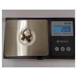 Sterling Silver Heart Charm Hoop Earrings