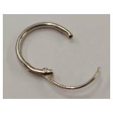 Six Sterling Silver Hoop Earrings Lightweight Design