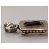 Elegant Sterling Silver Pendant with Gemstone