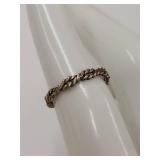 Elegant Sterling Silver Twist Band Ring