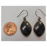 Elegant Sterling Silver Earrings with Leaf Design