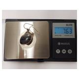 Elegant Sterling Silver Earrings with Leaf Design