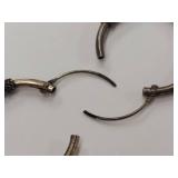 Sterling Silver Hoop Earrings Intricate Design