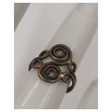 Unique Sterling Silver Swirl Design Ring
