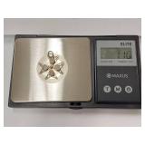 Vintage Sterling Silver .925 Filigree Star Pendant