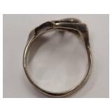 Elegant Abstract Sterling Silver Ring