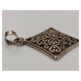 Vintage Elegant Intricate Sterling Silver .925 Pendant