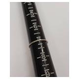 Vintage Sterling Silver Ring with Purple Gemstone Minimalist Design