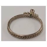 Sterling Silver Ring with Ruby Solitaire