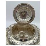 Antique Early 19th Century (1821) James Scott Dublin Irish Sterling Silver Claw Footed Tea Pot (Crowned Harp Hallmark) with Sugar Bowl & Cream Jug (1,624 grams Total Weight)