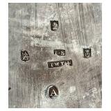 Antique Early 19th Century (1821) James Scott Dublin Irish Sterling Silver Claw Footed Tea Pot (Crowned Harp Hallmark) with Sugar Bowl & Cream Jug (1,624 grams Total Weight)