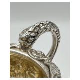 Antique Early 19th Century (1821) James Scott Dublin Irish Sterling Silver Claw Footed Tea Pot (Crowned Harp Hallmark) with Sugar Bowl & Cream Jug (1,624 grams Total Weight)