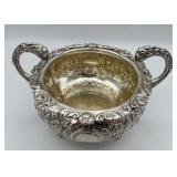 Antique Early 19th Century (1821) James Scott Dublin Irish Sterling Silver Claw Footed Tea Pot (Crowned Harp Hallmark) with Sugar Bowl & Cream Jug (1,624 grams Total Weight)