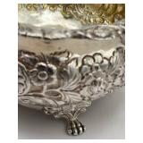 Antique Early 19th Century (1821) James Scott Dublin Irish Sterling Silver Claw Footed Tea Pot (Crowned Harp Hallmark) with Sugar Bowl & Cream Jug (1,624 grams Total Weight)