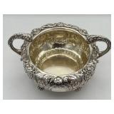 Antique Early 19th Century (1821) James Scott Dublin Irish Sterling Silver Claw Footed Tea Pot (Crowned Harp Hallmark) with Sugar Bowl & Cream Jug (1,624 grams Total Weight)