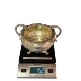 Antique Early 19th Century (1821) James Scott Dublin Irish Sterling Silver Claw Footed Tea Pot (Crowned Harp Hallmark) with Sugar Bowl & Cream Jug (1,624 grams Total Weight)