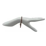 14K Gold Round Diamonds & Ruby Tennis Bracelet (7-inch), 50 Diamonds, 25 Rubies, (9.8 Grams Total Weight)