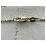 Exquisite 14K Gold Lavender Jade Heart Pendant with 14K Gold Necklace (Stamped 585 Croatia) with Matching 14K Earrings