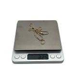 Exquisite 14K Gold Lavender Jade Heart Pendant with 14K Gold Necklace (Stamped 585 Croatia) with Matching 14K Earrings